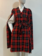 Tartan Tatyana Cape-Mantel