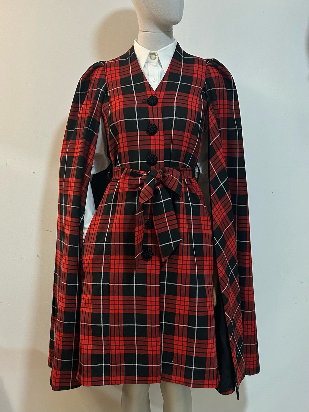 Tartan Tatyana Cape-Mantel