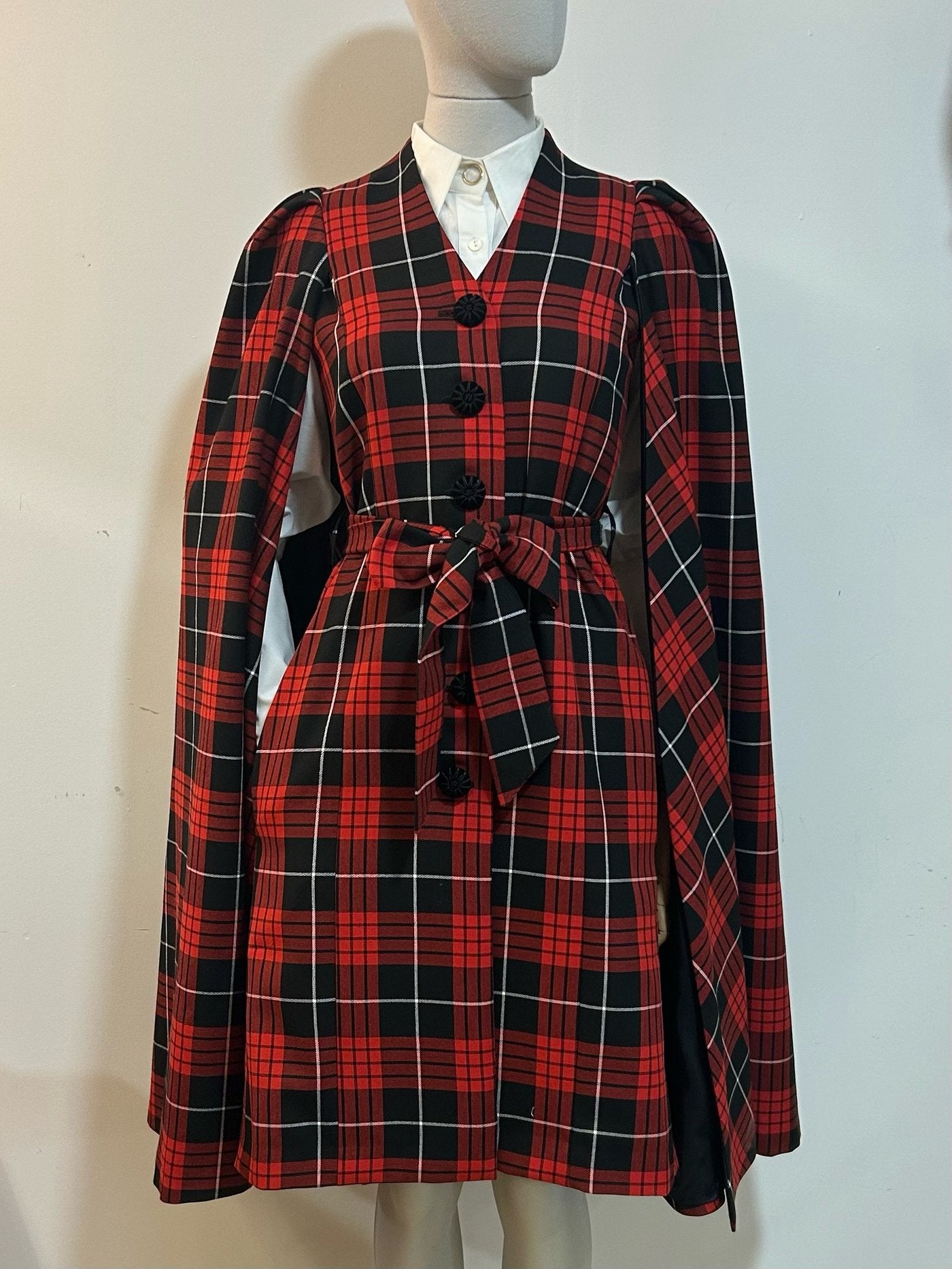 Tartan Tatyana Cape-Mantel