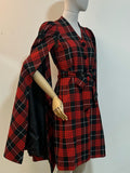 Tartan Tatyana Cape-Mantel