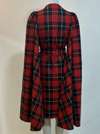 Tartan Tatyana Cape-Mantel