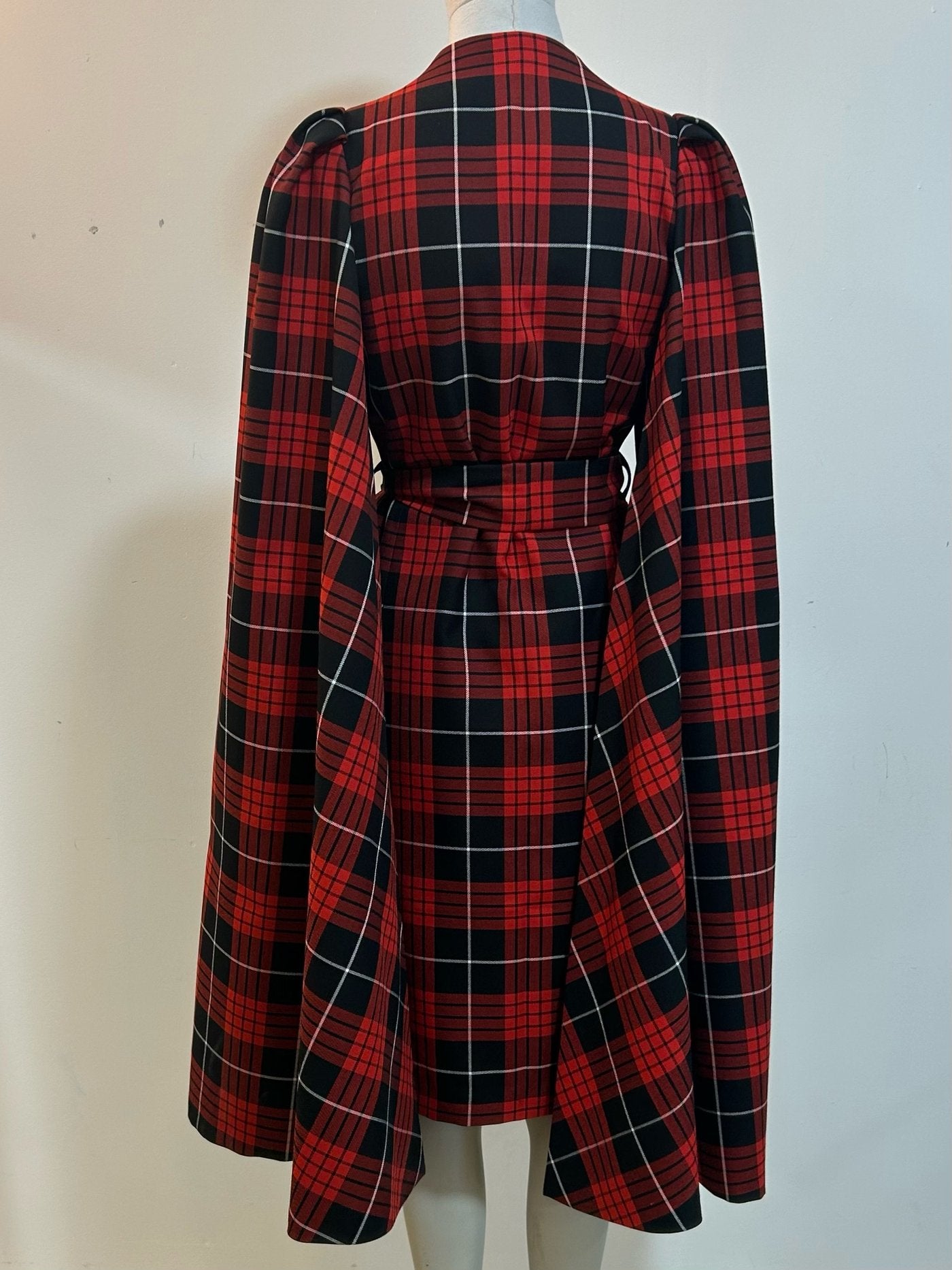 Tartan Tatyana Cape-Mantel