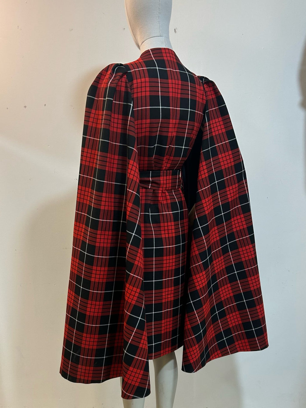 Tartan Tatyana Cape-Mantel