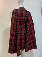 Tartan Tatyana Cape-Mantel