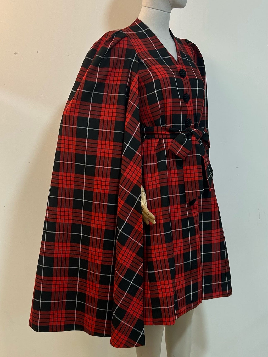 Tartan Tatyana Cape-Mantel