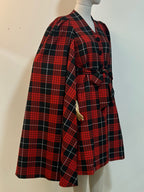 Tartan Tatyana Cape-Mantel