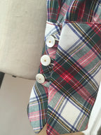 Eliza Tartan Tie Neck Shirt
