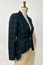 Tartan Single Button Coachwoman Jacket