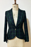 Tartan Single Button Coachwoman Jacket