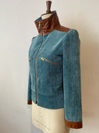 Cord- und Lederjacke Marianne