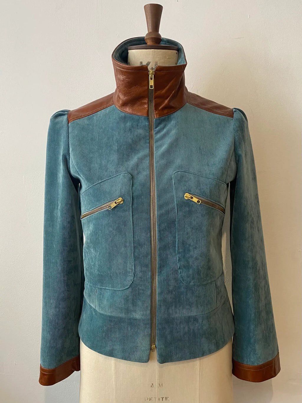 Cord- und Lederjacke Marianne
