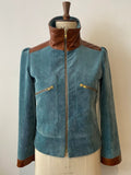Cord- und Lederjacke Marianne