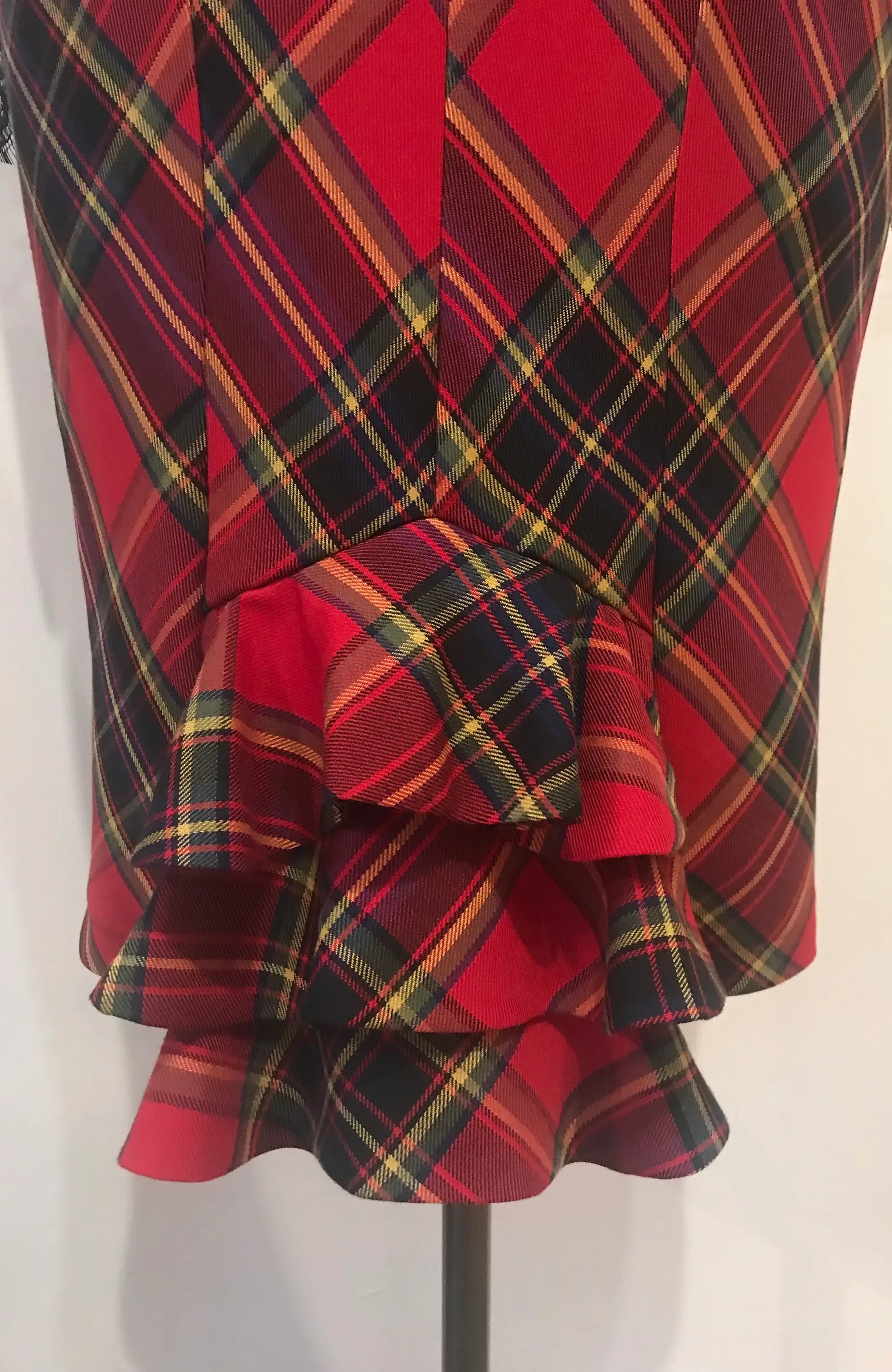 The Tartan Leather & Lace Blitz Dress