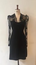 Beaded Lace Charlotte Dress – Triple Crepe & Embroidered Lace
