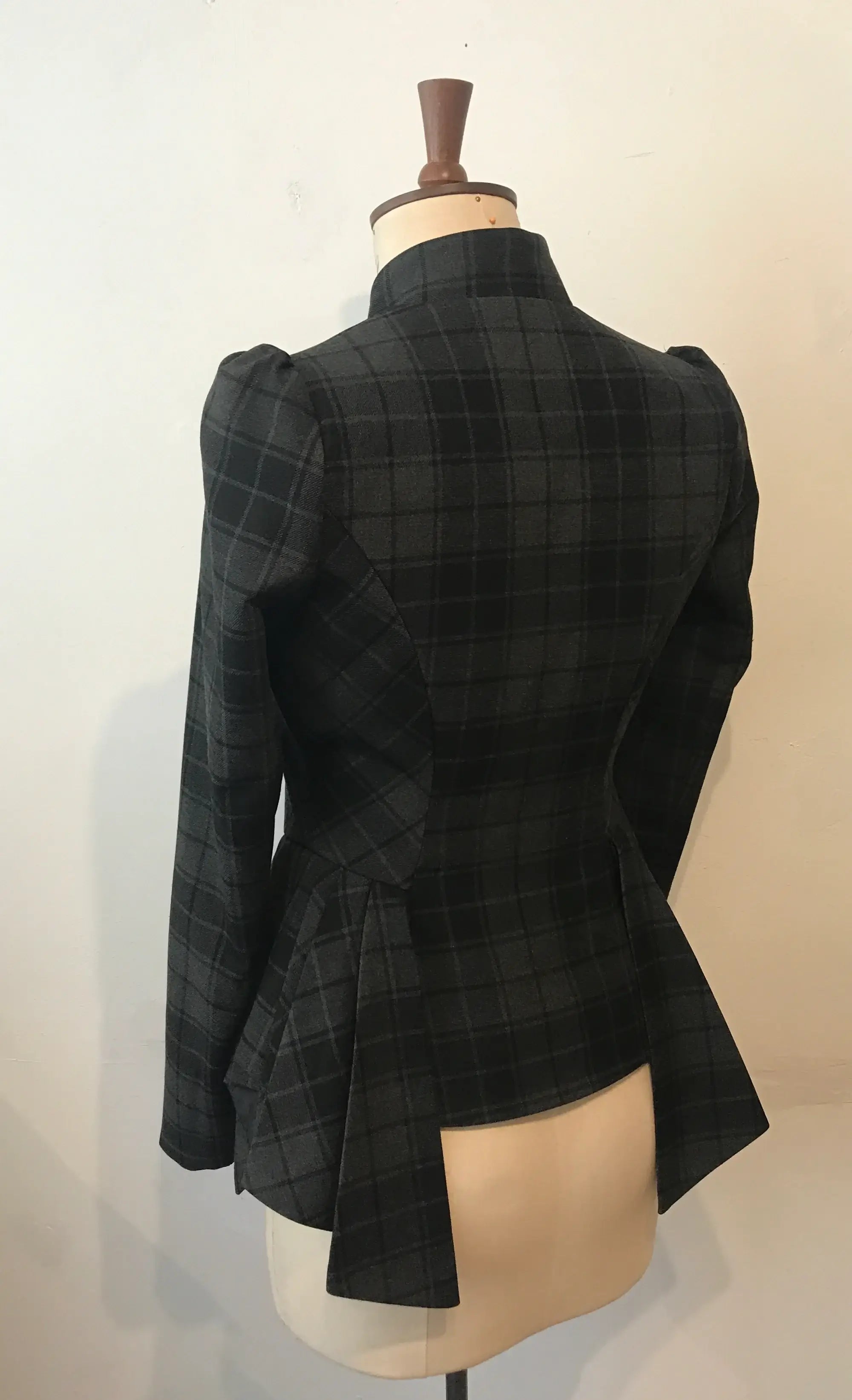 The Coletta Jacket – Tartan Hybrid with Side Kilts & Double-Breasted Front