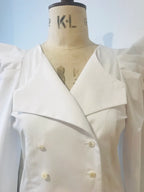 The Double Breasted Fencing Shirt – Cotton with Tie Cuffs & Pearl Buttons