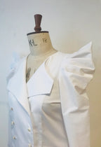 The Double Breasted Fencing Shirt – Cotton with Tie Cuffs & Pearl Buttons