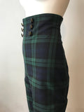 High Waisted Tartan Trousers