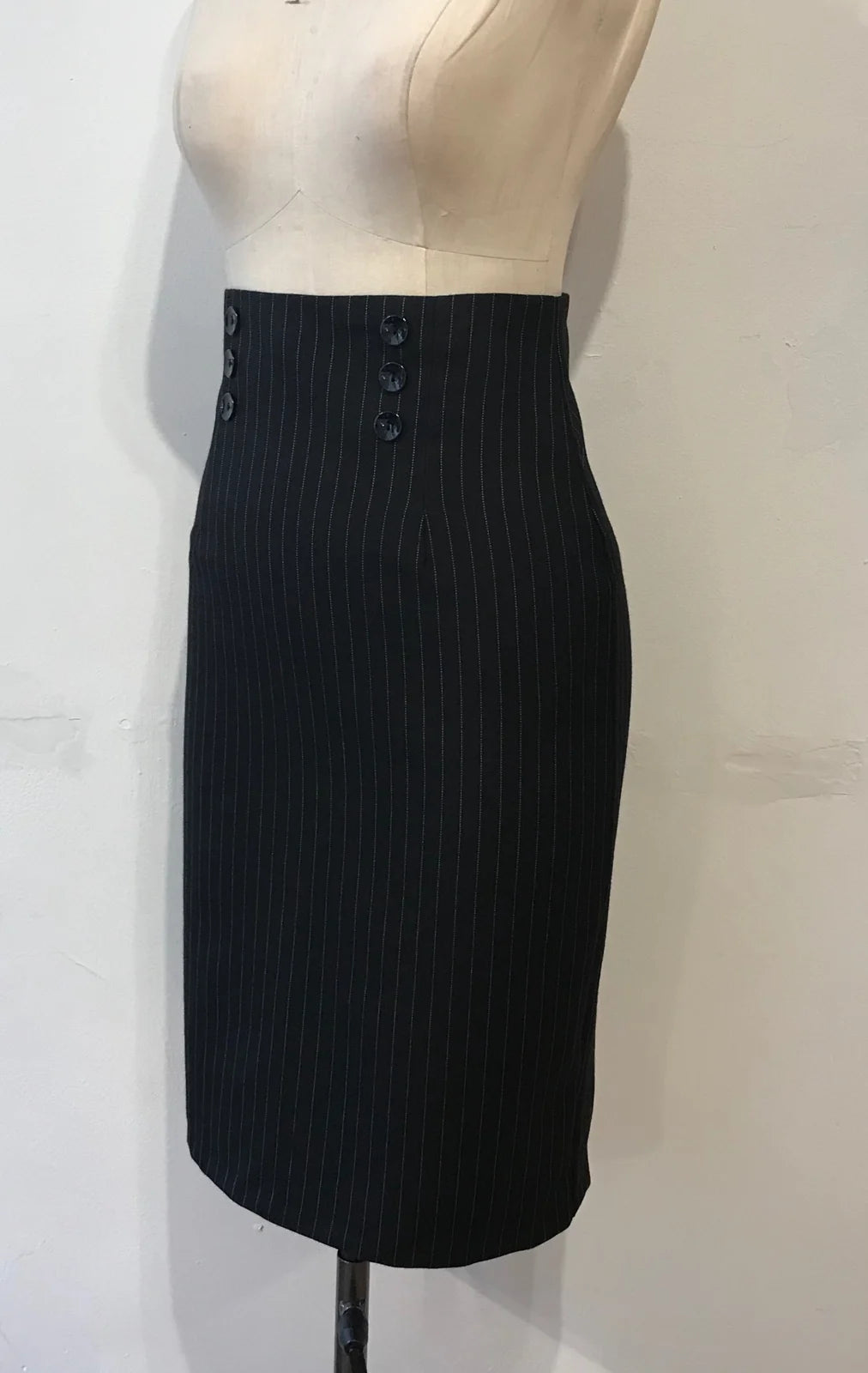 Bleistiftrock mit hoher Taille