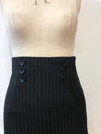 Bleistiftrock mit hoher Taille