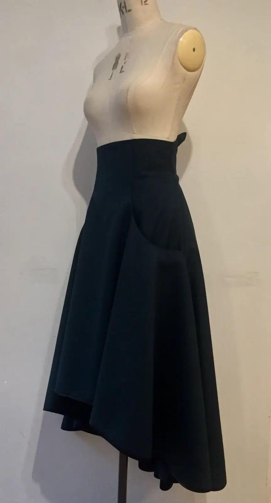 High Waisted Waterfall Skirt