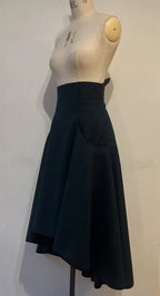 High Waisted Waterfall Skirt