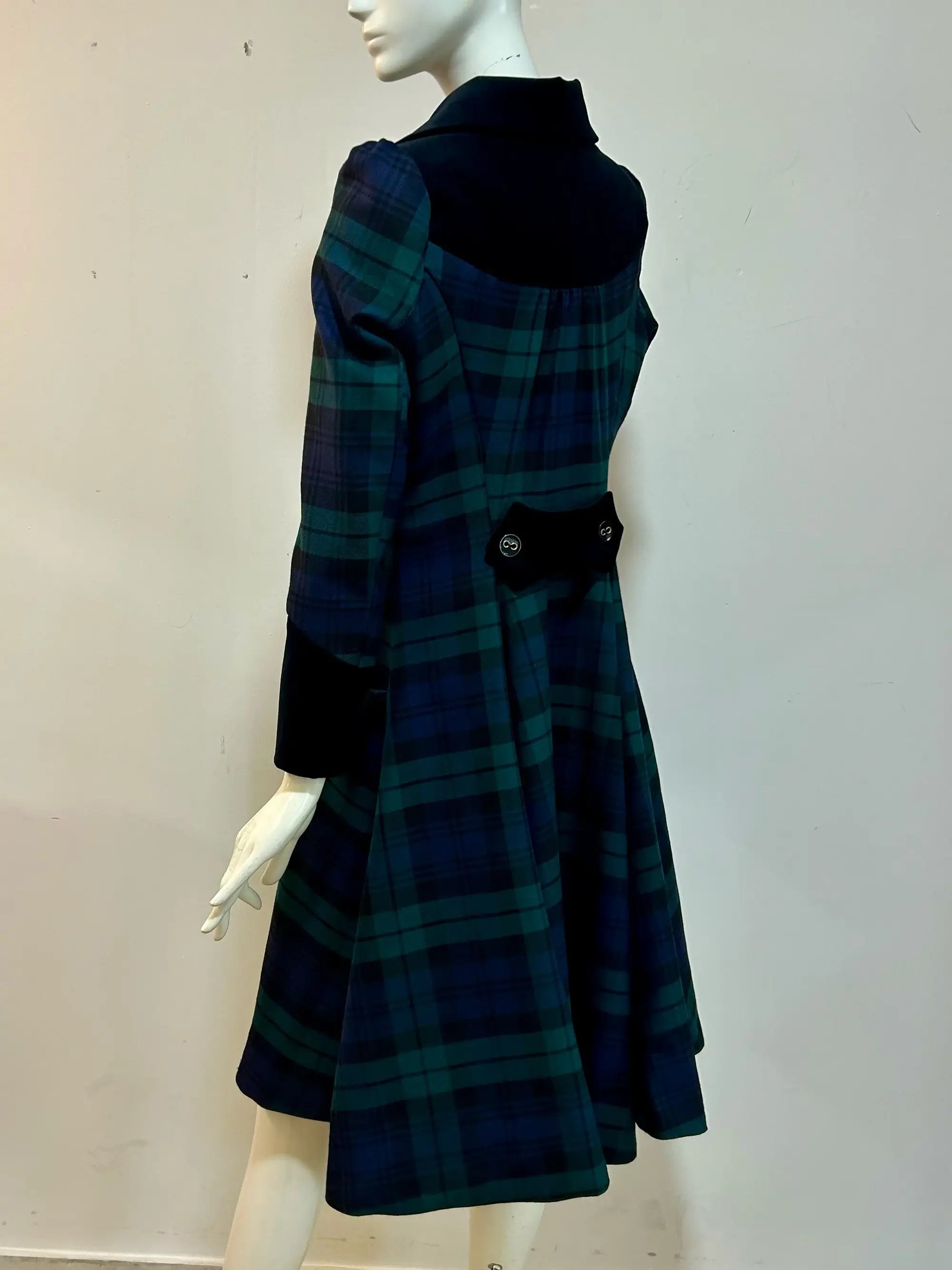 Little Tartan Riding Coat Dress