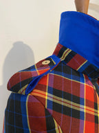Long Line Tartan Trench