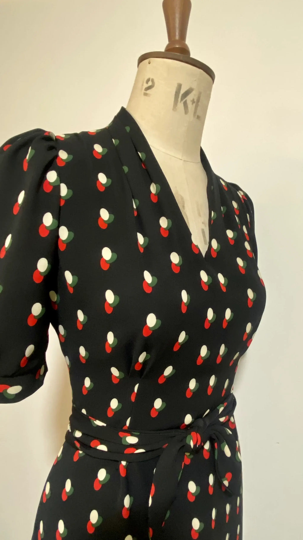 Bedrucktes Madame Dorothy Kleid