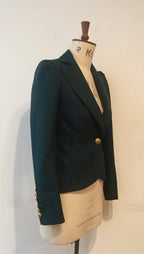 Zoe Jacke – Einreihiger, taillierter Blazer aus Wollmischgewebe