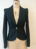 Zoe Jacke – Einreihiger, taillierter Blazer aus Wollmischgewebe