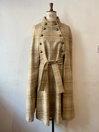 Check Stalker Belted Cape