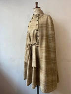 Check Stalker Belted Cape