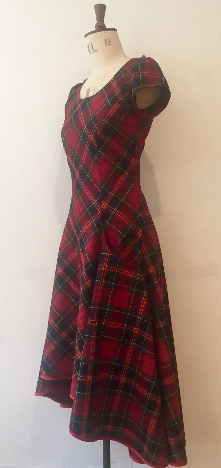 Tartan Bias Cut Julia Dress