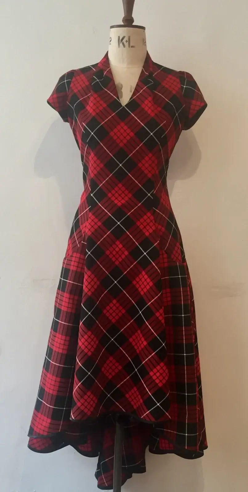 Tartan Blitz Waterfall Dress