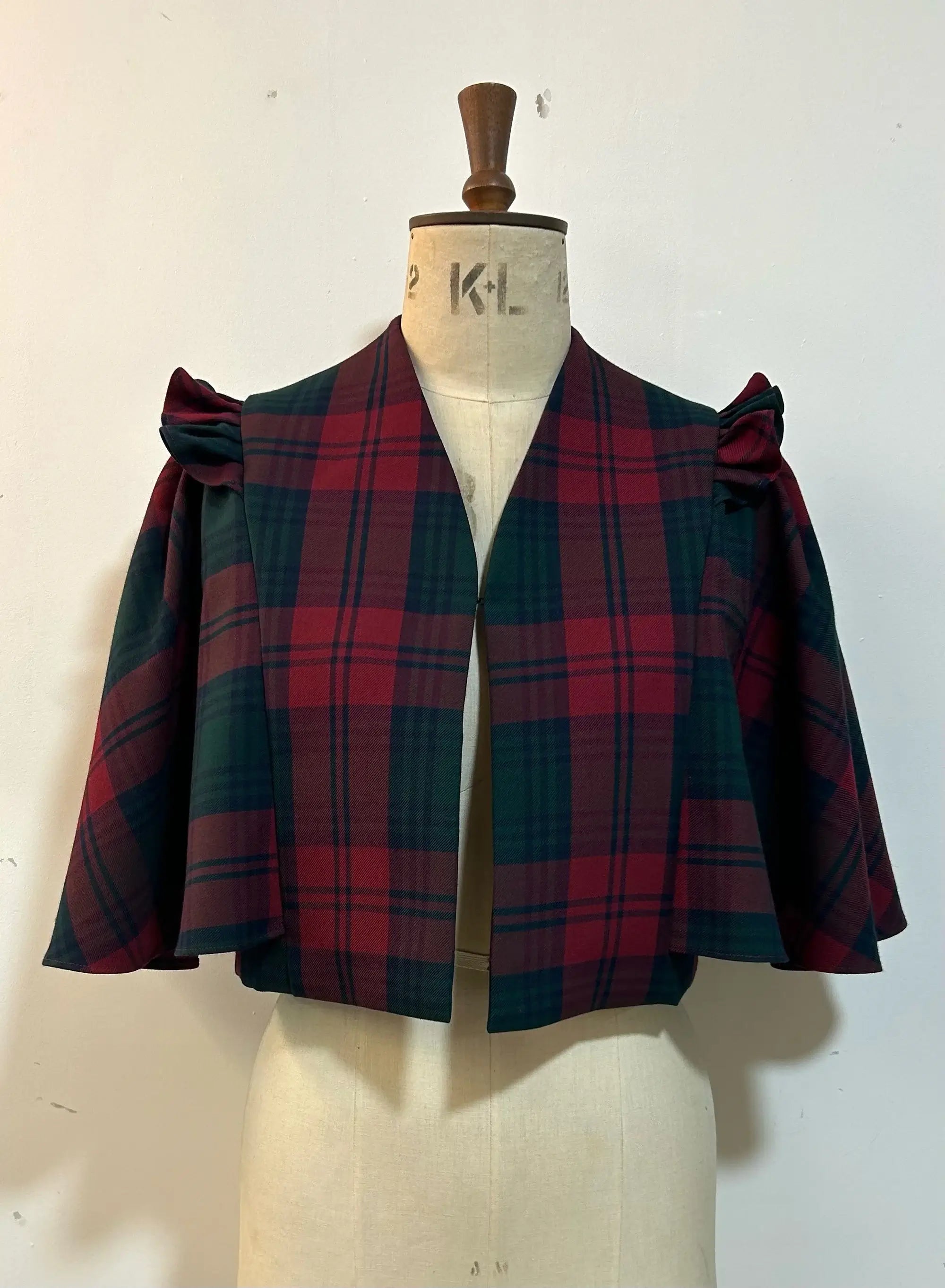 Tartan Shoulder Cape