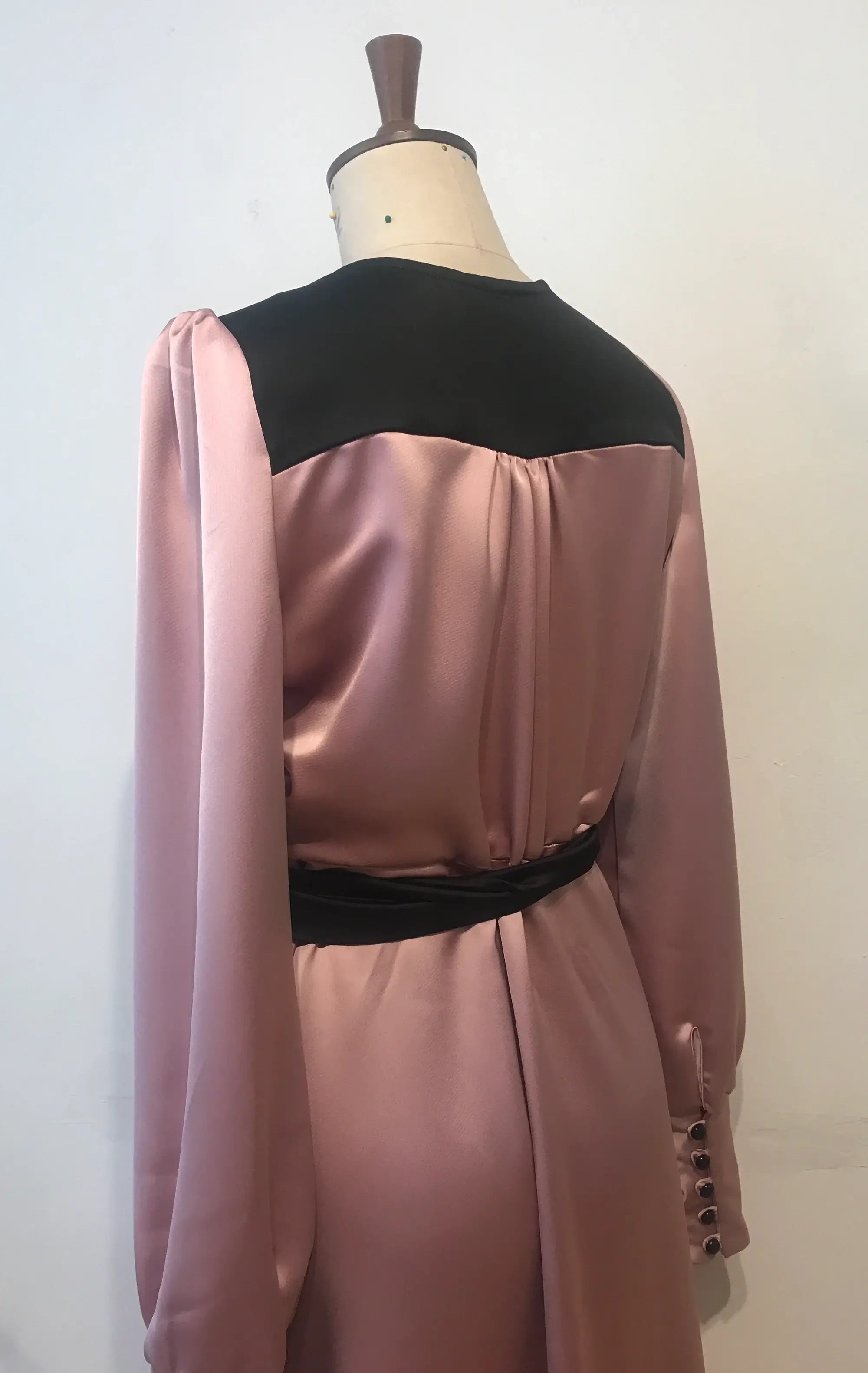 Two tone Esmeralda wrap dress