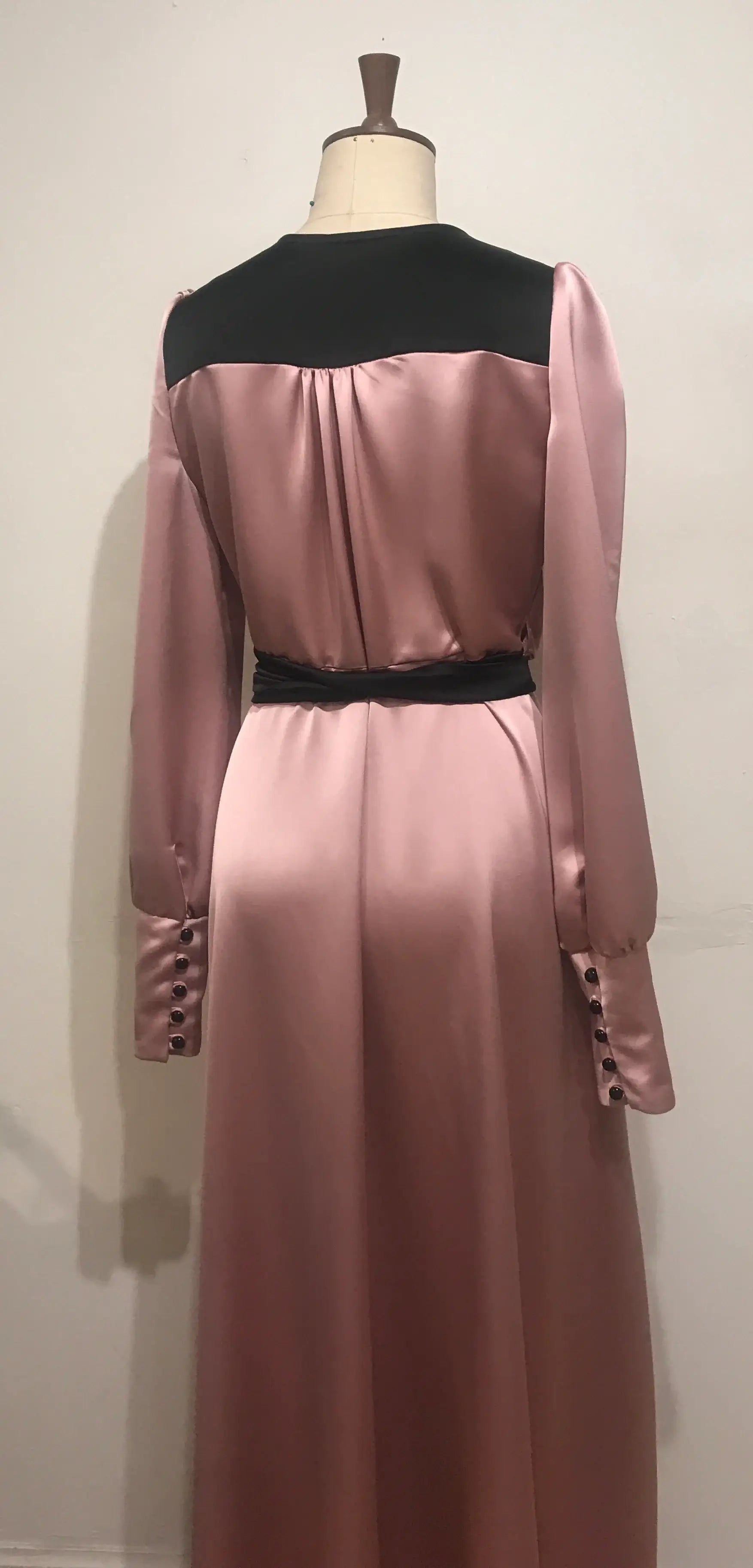 Two tone Esmeralda wrap dress