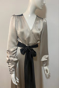 Two tone Esmeralda wrap dress