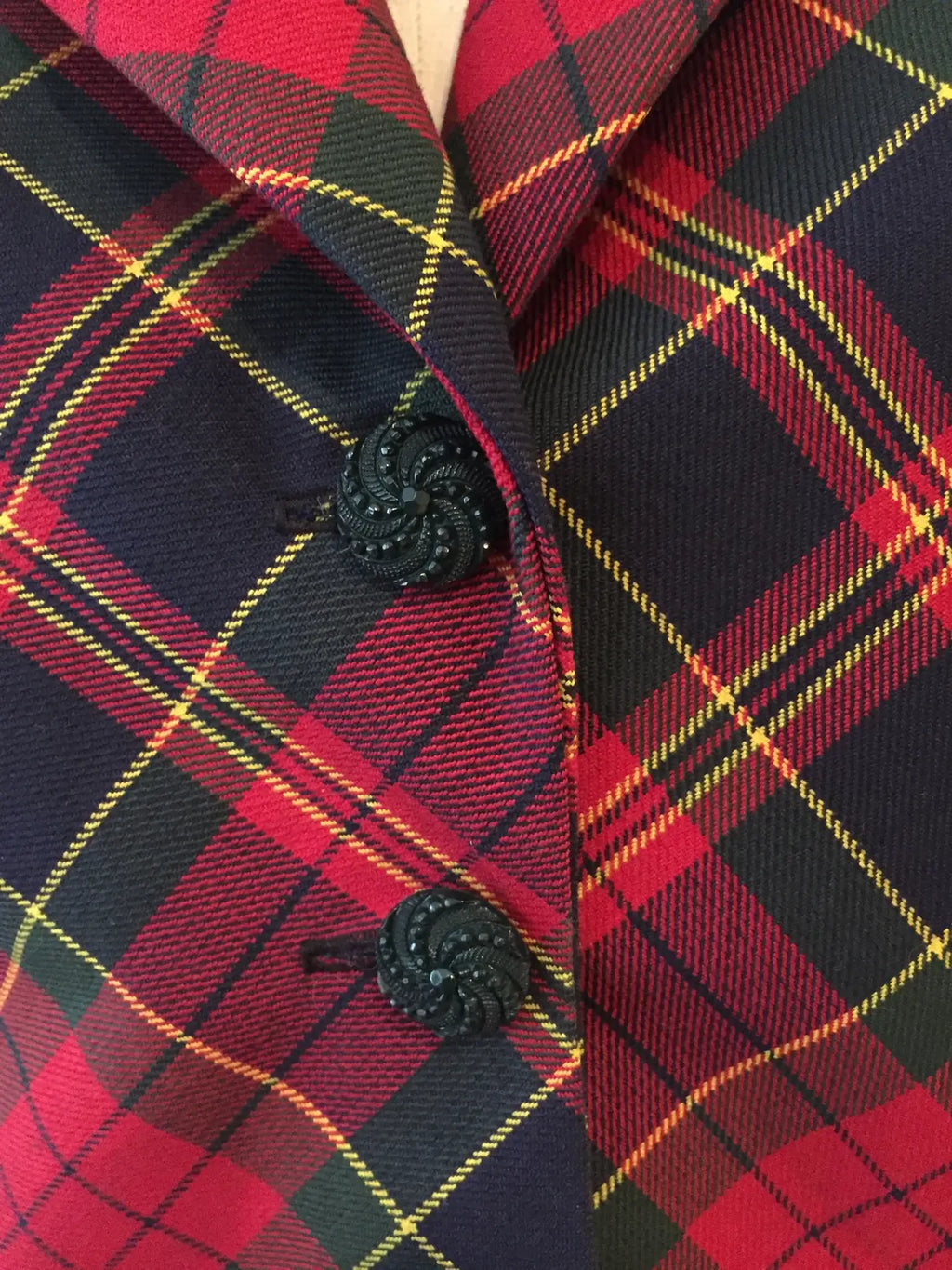 Eliza Bustle Jacket in Tartan