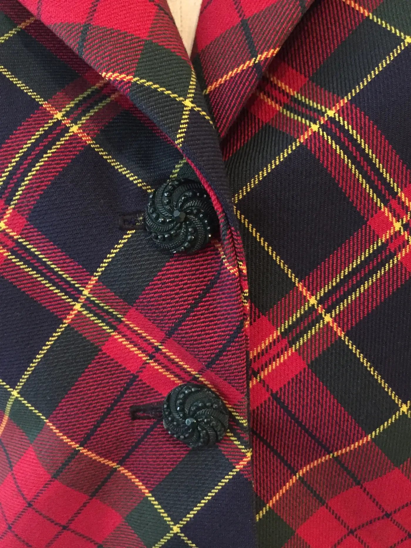 Tartan-Rüschenjacke